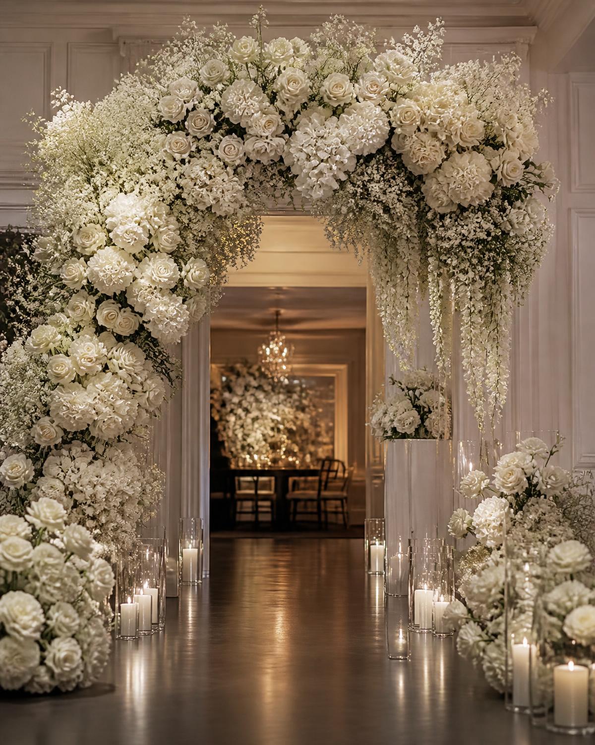 Luxury floral installation and event décor design